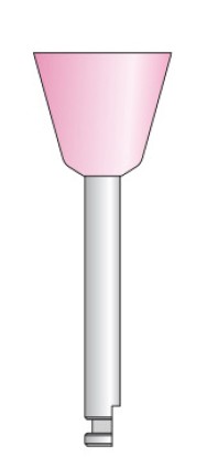 Резинка полировочная Kenda ЧАША ШИРОКАЯ розовый (ультрамелкая зернистость) для углового наконечника (1шт), KENDA AG, Лихтенштейн
